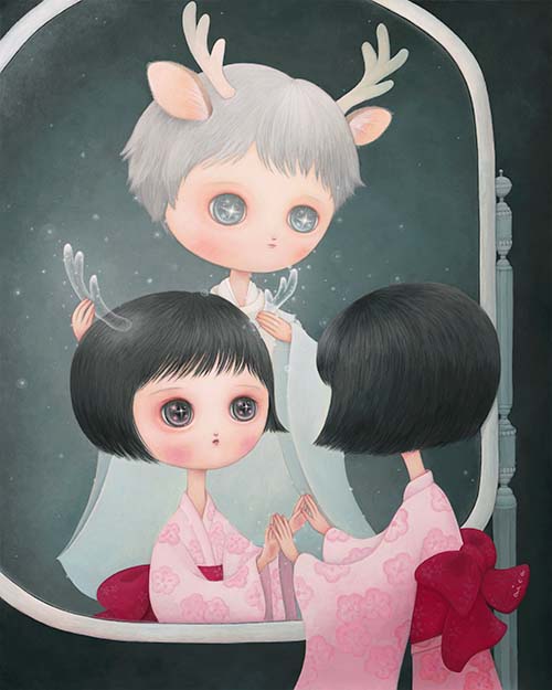 Always with You Painting by aica, Art Artist aica